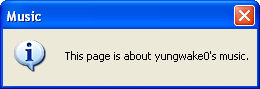 This page is about yungwake0's music.